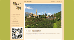 Desktop Screenshot of moserhof.it